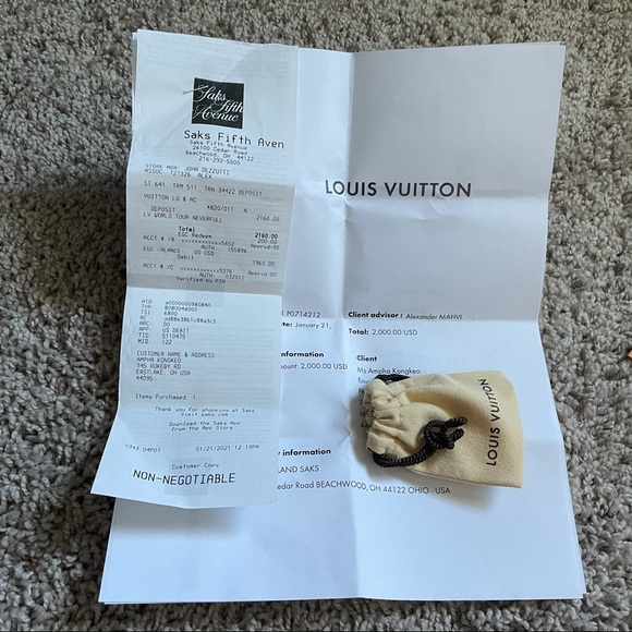 LV World Tour Neverfull MM - Picture 6 of 9